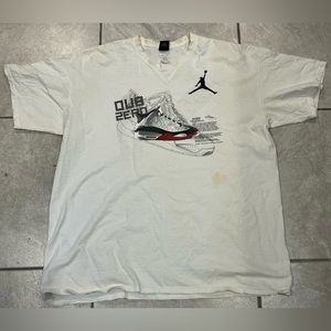 Air Jordan retro dub zero vintage tshirt, XXL, authentic, preowned